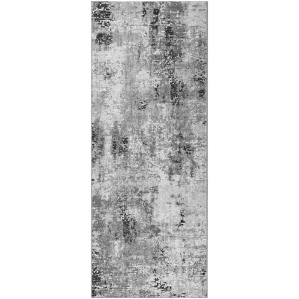 New 2x6 Runner Rug for Hallways & Kitchen, Non-Slip Washable Soft Grey Carpet